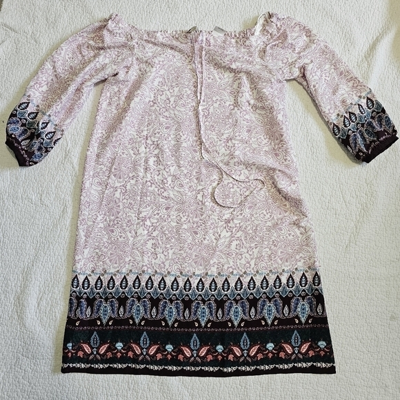 NWT Ann Taylor LOFT Vine Paisley Off The Shoulder Halter Dress - Picture 2 of 8